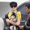 Paris Hilton fait quelques courses à Los Angeles, en compagnie de son petit ami Cy Waits et ses chiens, le 21 octobre 2010