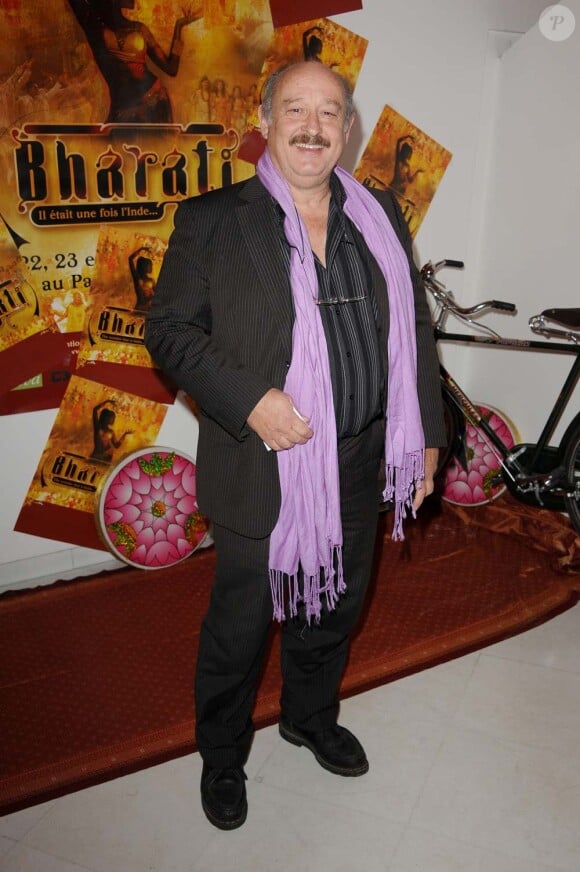 Première du spectacle Bharati, au Palais des Congrès de Paris, le 2 novembre 2010 : Michel Jonasz