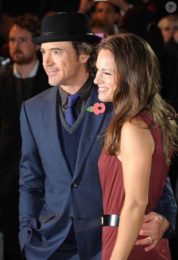 Robert Downey Jr. et sa femme Susan Levin lors de l'avant-première de Date Limite, à l'Empire Cinema de Leicester Square, à Londres, le 3 novembre 2010.
