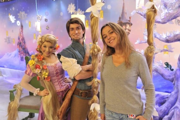 Sandrine Quétier lors de l'avant-première à Disneyland Paris du film Raiponce le 6 novembre 2010