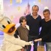 Alain Boghossian et Nagui lors de l'avant-première à Disneyland Paris du film Raiponce le 6 novembre 2010