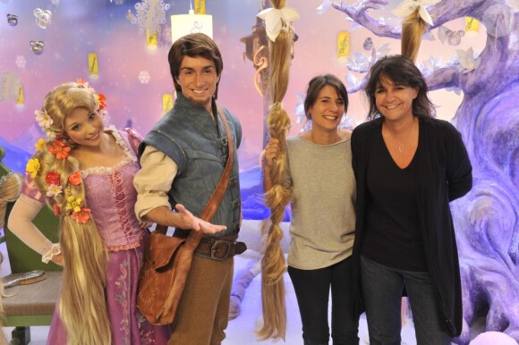 Estelle Denis et Valérie Expert lors de l'avant-première à Disneyland Paris du film Raiponce le 6 novembre 2010