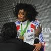 Maureen Nisima a été sacrée championne du monde à l'épée, lundi 8 novembre, à Paris.