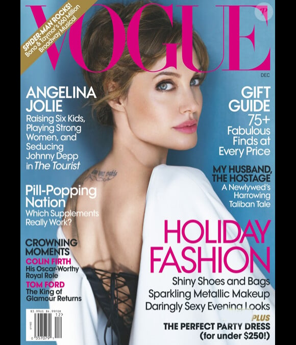 Angelina Jolie en couverture du magazine Vogue US - décembre 2010