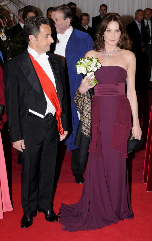 Nicolas Sarkozy et Carla Bruni en 2008 à Londres