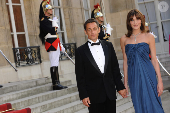 Nicolas Sarkozy et Carla Bruni à l'Elysée en juin 2009