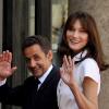 Nicolas Sarkozy et Carla Bruni lors du 14 juillet 2009