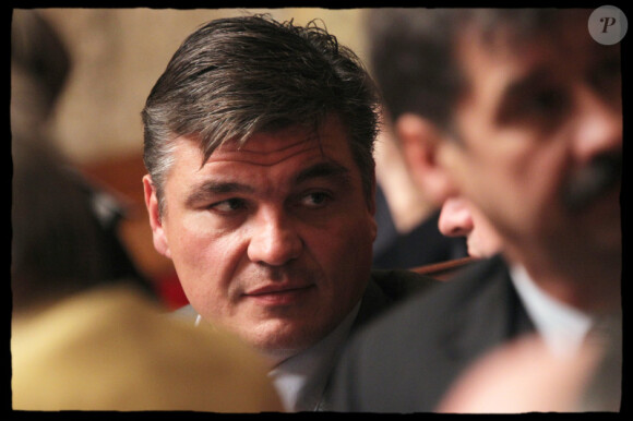 David Douillet lors des questions au gouvernement à l'Assemblée Nationale le 10 novembre 2010