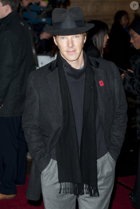 Benedict Cumberbatch lors du gala du prince Trust Rock au Royal Albert Hall à Londres le 17 novembre 2010