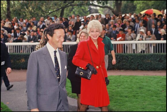 Sylvia Roth-Wildenstein, la veuve de Daniel Wildenstein. Ici avec son gendre Guy, en 1989