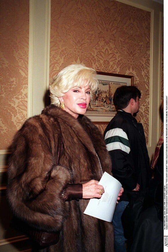 Sylvia Roth-Wildenstein, la veuve de Daniel Wildenstein, en 1999