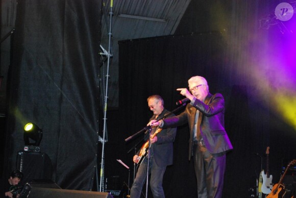 Michael Jones et Jean Veidly lors d'un concert au profit de Mécénat Chirurgie Cardiaque, le 19 novembre 2010