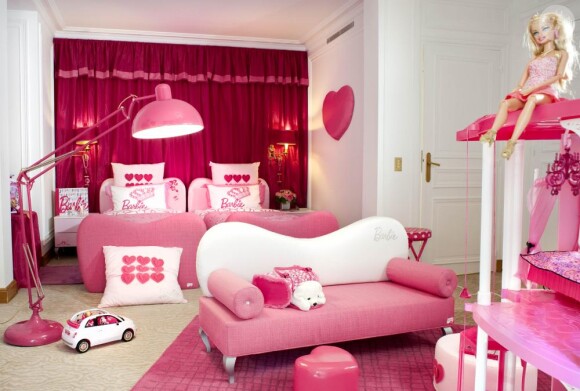 Aperçu de l'une des chambres Barbie, imaginée par l'hôtel Plaza Athénée en 2010.