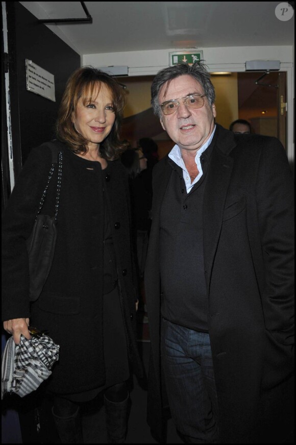 Nathalie Baye et Daniel Auteuil à l'occasion de l'avant-première de Toscan, au cinéma L'Arlequin, à Paris, le 25 novembre 2010.