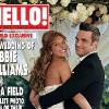 Robbie Williams et Ayda Field en couverture du magazine Hello