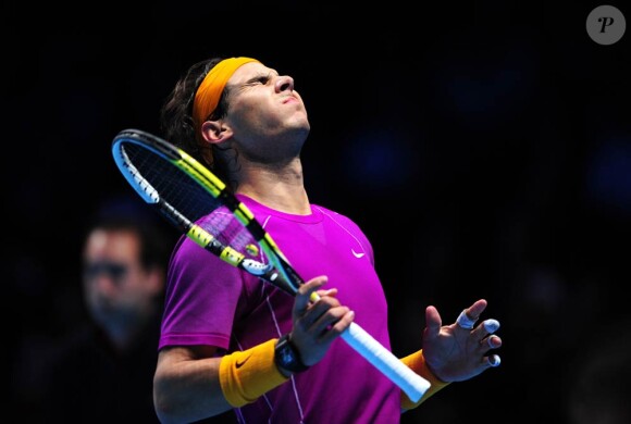 La finale du Masters 2010 qui a vu la victoire de Roger Federer sur Rafael Nadal sur le score de 6-3/3-6/6-1, à Londres, le 28 novembre 2010.