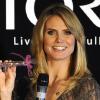 Heidi Klum à Munich en Allemagne pour la présentation de sa nouvelle ligne de cosmétiques, le 27 novembre 2010.