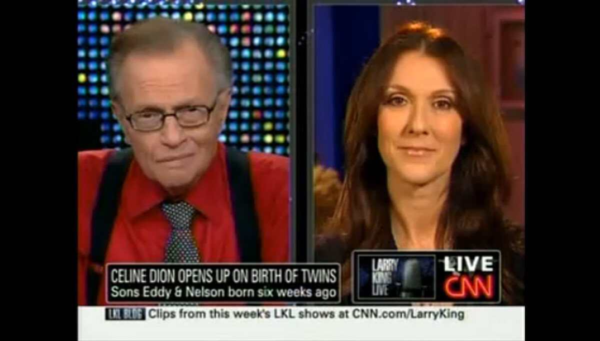 Celine dion larry king live on sale