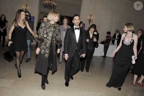 Anna Wintour et Marc Jacobs à la cérémonie des Trophée des Arts, à New York le 10 décembre 2010.
