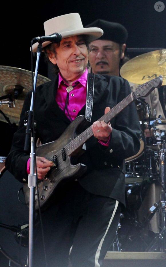 Bob Dylan en concert à Kent, le 3 juillet 2010