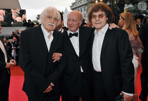 Francois Cavanna, Georges Wolinski et Cabu, Festival de Cannes, le 17 mai 2008
