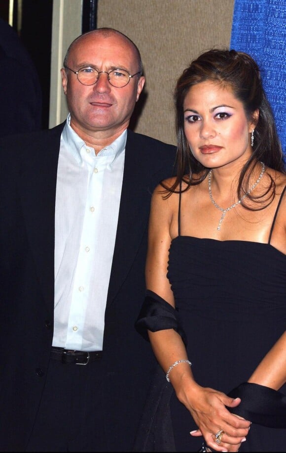 Orianne Cevey et Phil Collins en 2003