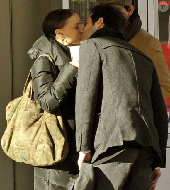 Natalie Portman et Benjamin Millepied en janvier 2010 à New York 