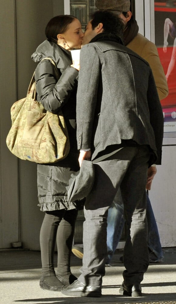 Natalie Portman et Benjamin Millepied en janvier 2010<br />