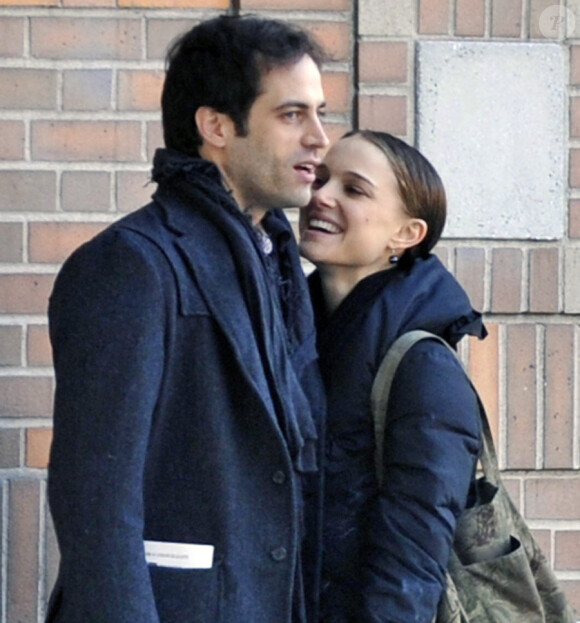 Natalie Portman et Benjamin Millepied en janvier 2010 à New York<br />