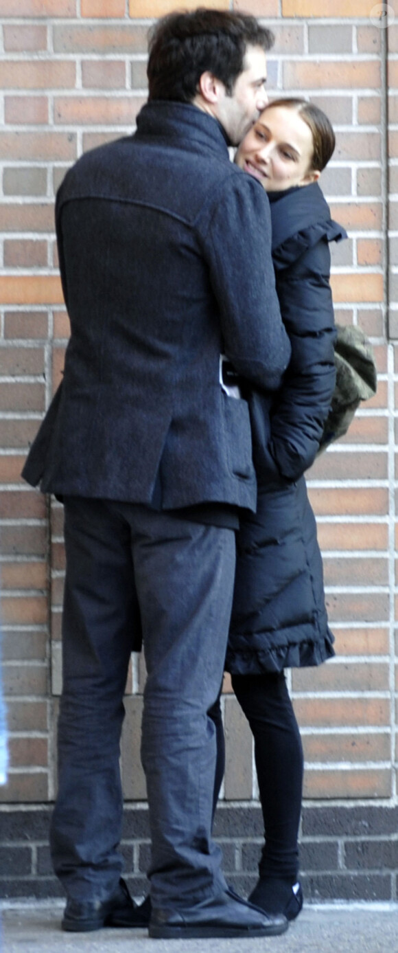 Natalie Portman et Benjamin Millepied en janvier 2010 à New York