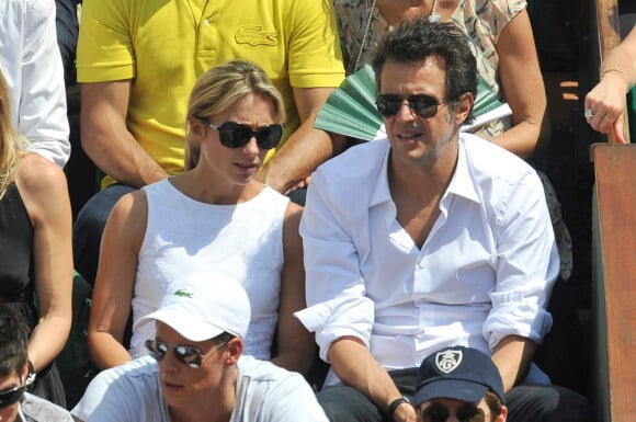 Anne-Sophie Lapix et son mari Arthur Sadoun à Roland Garros