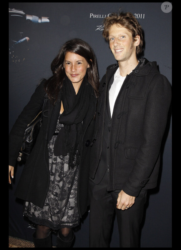 Marion Jolies et Romain Grosjean lors de la soirée Pirell le 1 janvier 2011 