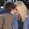 Andrew Garfield et Emma Stone sur le tournage de Spider-Man 3D, en janvier 2011.