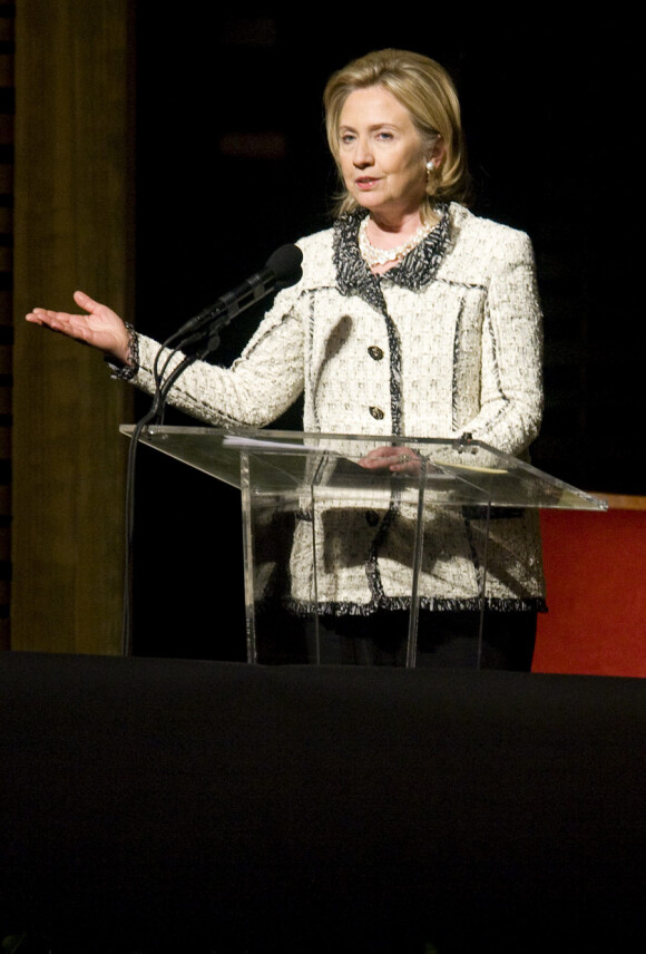 Hillary Clinton rend hommage au diplomate Richard Holbrooke. Kennedy Center à Washington D.C, le 14 janvier 2011