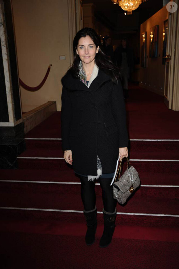 Cristiana Reali à la conférence de presse qui dévoilait la programmation des théâtres parisiens privés. 18 janvier 2011