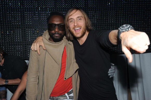 Will.i.am et David Guetta durant l'after-party des NRJ Music Awards 2011 au  Palm Beach de Cannes le 22 janvier 2011
