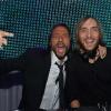 David Guetta et Bob Sinclar durant l'after-party des NRJ Music Awards 2011 au  Palm Beach de Cannes le 22 janvier 2011