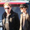 Johnny Hallyday et Laeticia, dans les rues de Los Angeles, le 12 janvier 2011