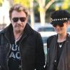 Johnny Hallyday et Laeticia, dans les rues de Los Angeles, le 12 janvier 2011