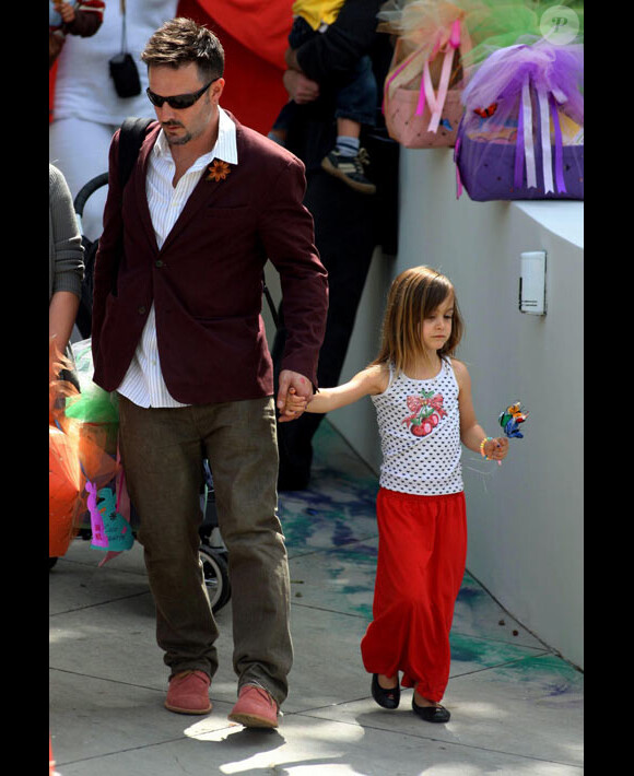 David Arquette et sa fille Coco à Beverly Hills à Beverly Hills