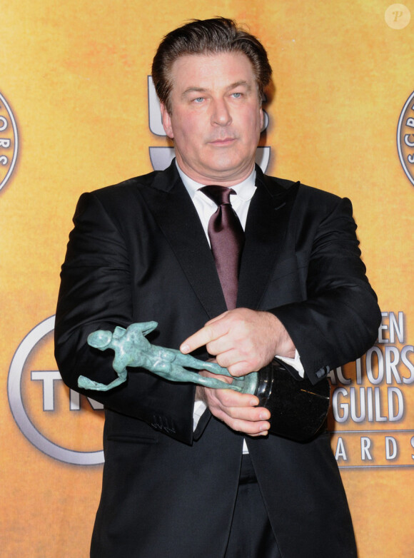 Alec Baldwin, gagnant d'un Screen Actors Guild Awards à Los Angeles le 30 janvier 2011