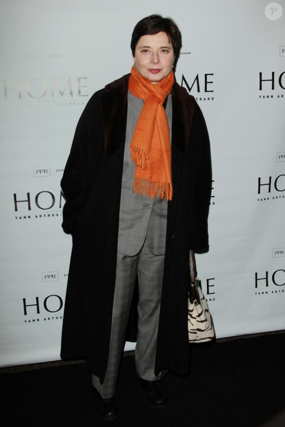 Isabella Rossellini lors de la première new-yorkaise de Home le 1er février 2011