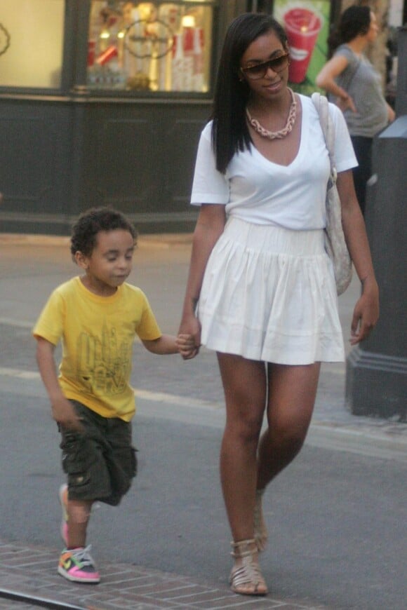 Solange Knowles et son fils Daniel, en 2009