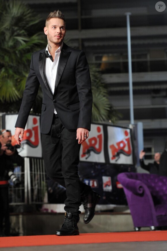 M. Pokora, lors de la cérémonie des NRJ Music Awards 2011, à Cannes, samedi 22 janvier 2011.