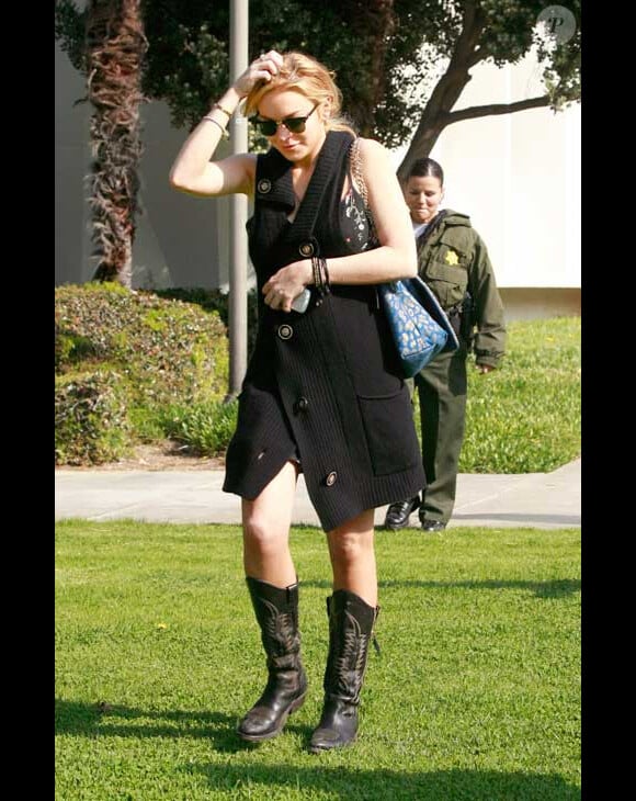 Lindsay Lohan se rend au tribunal de Santa Monica en février 2011
