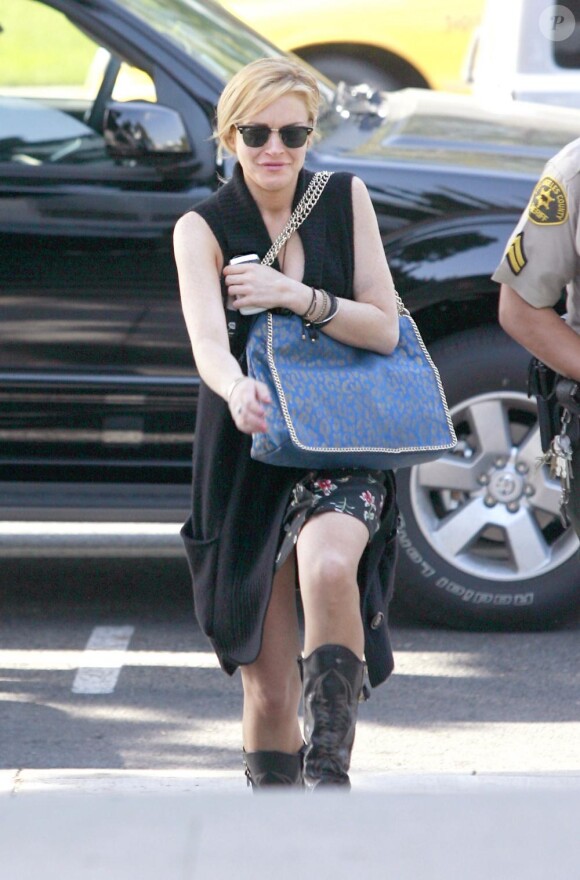 Lindsay Lohan se rend au Palais de justice de Santa Monica, à Los Angeles. 8/02/2011