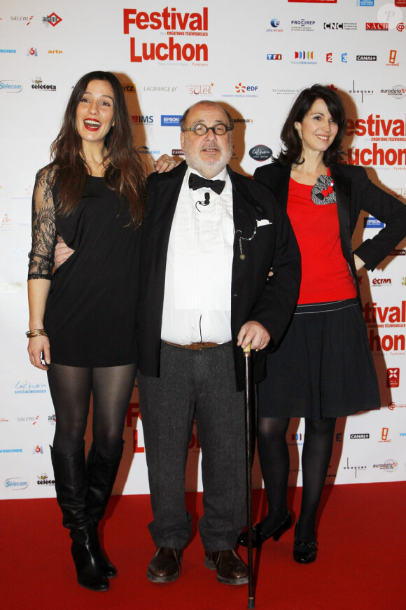 Zoé Félix, Serge Moati et Zabou Breitman lors de l'ouverture du festival de Luchon le 9 février 2011