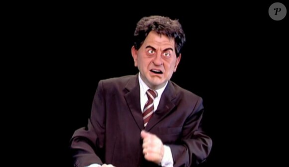 Marionnette de Jean-Luc Mélenchon au Guignols de l'info, le 11 février 2011