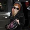 Avril Lavigne et son petit ami Brody Jenner arrivent à leur hôtel de Londres, dimanche 13 février.