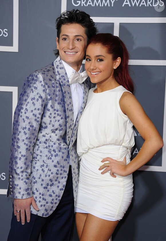 Ariana et Frankie Grande à la cérémonie des Grammy Awards, le 13 février 2011.